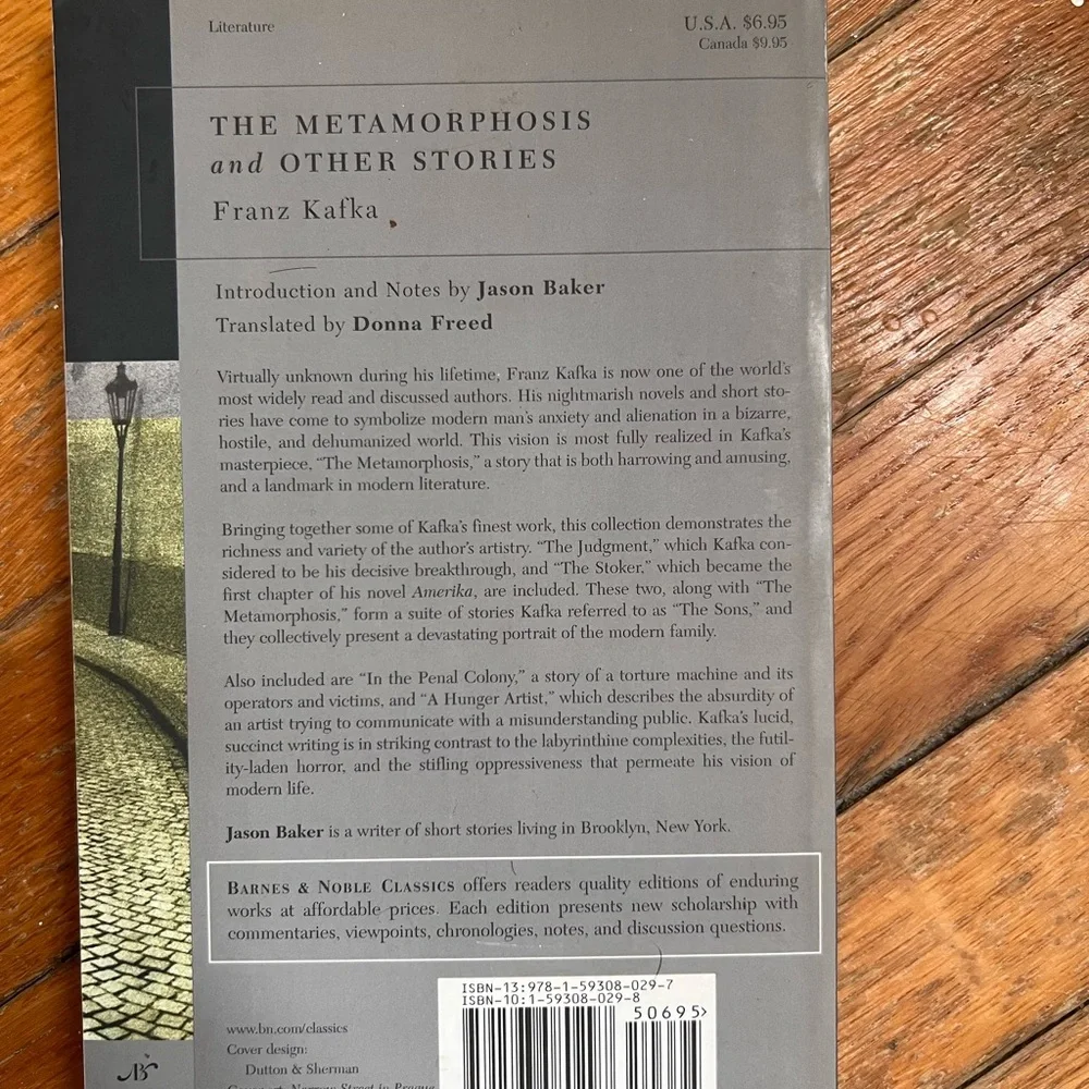 The Metamorphosis and Other Stories by Franz Kafka